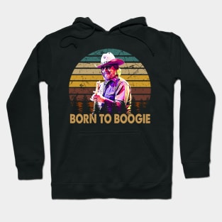 Born to boogie vintage hank art Hoodie